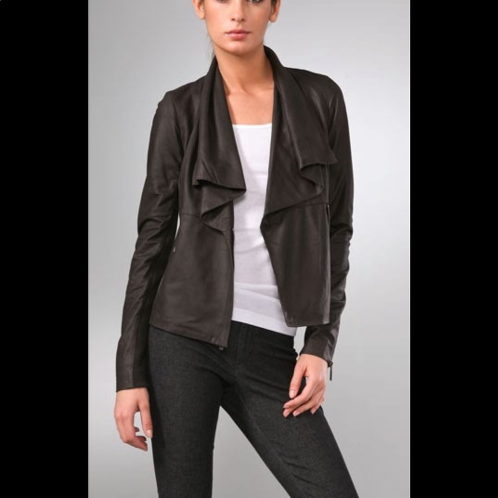 Vince Paper Leather Jacket